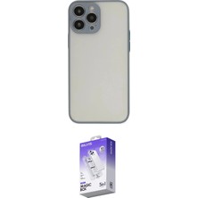 TKÇ  iPhone 14 Pro Max Kılıf Ahenk Çizgi Serisi - Siyah Bilvis 5in1 3D Magic Cam Ekran Koruyucu