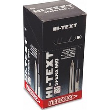 Hi-Text Tükenmez Kalem Mavi 50LI Kutu 661-M