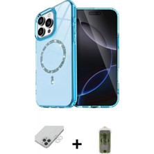 Marsilyan™- iPhone 14 Pro Max Kılıf Kıvılcım Form Prime - Siyah Joko Magic 5d Hayalet Cam + Gümüş Band Metal Kamera Lens
