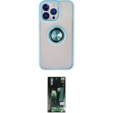 TKÇ  iPhone 13 Pro Max Kılıf Yörünge Çizgi - Şeffaf 360 Full Body Arka Koruyucu