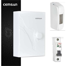 Cemsan C7 Güneş Enerji Sistemine Uyumlu Sigorta ve Kutusu Dahil Elektrikli Şofben