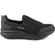 King Paolo Sneaker Tekstil Yürüyüş Erkek Ayakkabı KP1114 Siyah