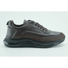 Ortoplus Ortopedik Deri Erkek Sneaker Ayakkabı CF2425 Kahve