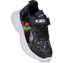 Kiko Kids  Spider Işıklı Cırtlı Faylon Taban Erkek Çocuk Spor Ayakkabı