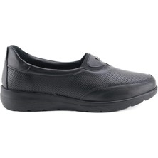 Ortoplus Deri Ortopedik Kadın Ayakkabı RI25559 Siyah