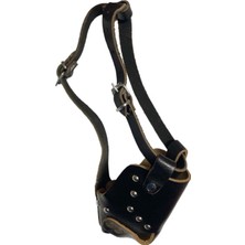 Colezium Karamel Ekstra Kalın Köpek Ağızlığı Xl 34 cm Siyah