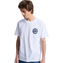 Quiksilver Ev Duality Erkek Beyaz Tişört