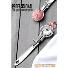 İsmiyle Al Mey Ithalat® Mandallı Dondurma Kaşığı Dondurma Porsiyon Kaşığı Kurabiye Köfte Helva Pors