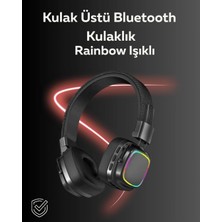 Nemere Rgb Işıklı Katlanabilir Bluetooth 5.3 Kulak Üstü Kulaklık