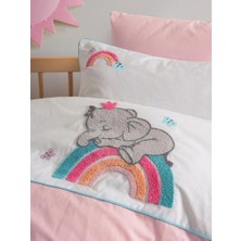 Colezium Punch Nakışlı Bebek Nev Takımı Lucky Pembe