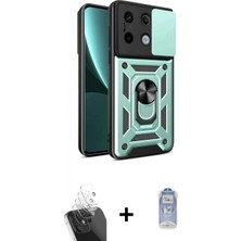 Marsilyan™- Redmi Note 13 Pro 4g Kılıf Ahenk Klasik - Siyah Joko Magic 5d Cam + Şeffaf Kamera Lens Koruma Cam