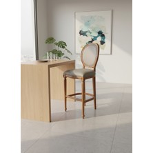 Kleinhaus Furniture Madallion Ahşap Bar Sandalyesi