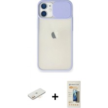 Marsilyan™- iPhone 11 Kılıf Vadi Çizgi - Siyah 6d Mat Seramik Hayalet Nano Ekran Koruyucu + Sarı Renkli Kamera Lens Koruma Cam