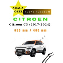 MFK Citroen C3 (2017-2024) Araca Özel Silecek Ön Iki