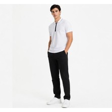 Lacoste Fermuar Yaka Regular Fit Beyaz