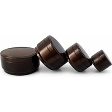 Demet Home 4 Parça Seyahat Seti 150-100-50-25 ml Boş Plastik Kozmetik-Pomat-Krem Kutusu