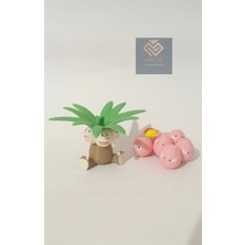 Saha 3D Pokemon Exeggcute ve Exeggutor Figür