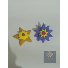 Saha 3D Pokemon Gelişim Seti Staryu ve Starmie Figür 7 cm