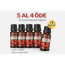 Harmoni Çilek Esansiyel Uçucu Koku 10ML Difüzör Esansı Buhurdanlık Yağı ve Oda Kokusu  5AL 4öde