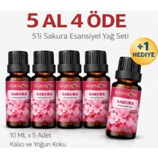 Harmoni Sakura  Esansiyel Uçucu Koku 10ML Difüzör Esansı Buhurdanlık Yağı ve Oda Kokusu  5AL 4öde