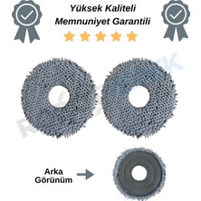 robotyedek Roborock Saros 20 Uyumlu Mikrofiber Mop Bez 2 Adet