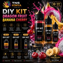 Tns Kimya Dıy Kit 30ML / 60ML / 120ML – Dragon Fruit Banana Cherry-Premium Mix Gıda Aroması