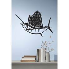 Melbay Lazer Duvar Dekorasyon Ürünleri Marlin Balığı Mdf Ahşap Tablo Duvar Dekoru