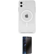 TKÇ Ieg™ Iphone 11 Kılıf Kutup Klasik Serisi - Siyah 3D Antistatik Hayalet Cam Ekran Koruyucu