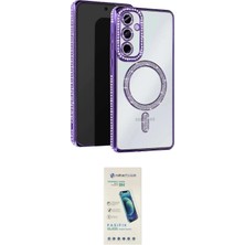 Masa Dostu Ieg™ Galaxy A15 4g Kılıf Zirve Doku Prime - Şeffaf Pasifik Cam Ekran Koruyucu