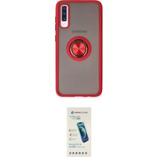 Masa Dostu Ieg™ Galaxy A70 Kılıf Yörünge Çizgi - Şeffaf Pasifik Cam Ekran Koruyucu