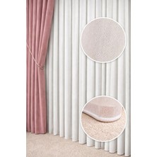 evihtiyaclarim by IOC Yaren Model Tül Perde Kırışmaz Tok ve Gramajlı Ultra Dökümlü 1/2 Seyrek Pileli Özel Ölçü