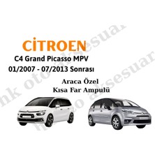 MFK C4 Grand Picasso Mpv 01/2007 - 07/2013 Sonrası Araca Özel Kısa Far H7
