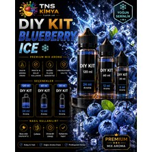Tns Kimya Dıy Kit 30ML / 60ML / 120ML –blueberry Ice-Yaban Mersini Buz- Premium Mix Gıda Aroması