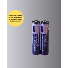 Rivera Tech Rvrtch USB Type-C Şarjlı Aaa Lityum Pil 1000+ Şarj Döngüsü ile Uzun Ömür