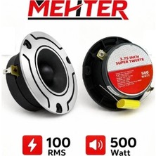 Mehter MT-TW35 Çifti 1000WAT-200W Rms 10 cm Spl Dome Tweeter Tiz Tivitir 1. Sınıf Kalite