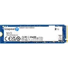 Bezos 2 Tb Kıngston Nv3 M.2 Nvme Pcıe Gen4 6000/5000MBS SNV3S/2000G