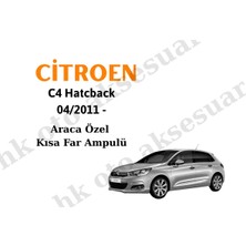 MFK Citroen C4 Hatcback 04/2011 - Araca Özel Kısa Far Ampulü H7