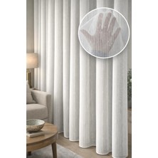 evihtiyaclarim by IOC Yeni Sezon Simli Nope Model Kırışmaz Tül Perde 1/2 Seyrek Pileli Kaliteli-Şık Tasarım