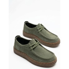 Giamgia Store Kadın Süet Bağcıklı Kalın Tabanlı Günlük Rahat Bohem Makosen Casual Ayakkabı