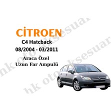 MFK Citroen C4 Hatcback 08/2004 - 03/2011 Araca Özel Uzun Far Ampulü H1