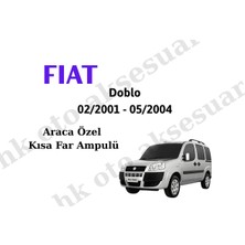 MFK Fiat Doblo 02/2001 - 03/2010 Araca Özel Kısa Far H7