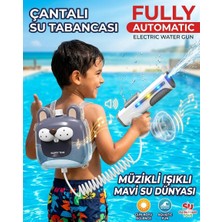 Mavi Su Dünyası Çantalı Su Tabancası Müzikli Işıklı