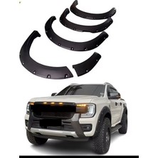 Aftermarket 2023+FORD Ranger T9 Çamurluk Dodik Kaplama Kabartma 6 Parça Ithal Ürün Vida Görünümlü