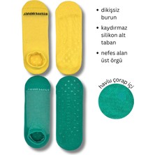 Steppe Berry 2 Çift Kadın Dikişsiz ve Kaydırmazlı Patik Pilates Yoga Çorabı