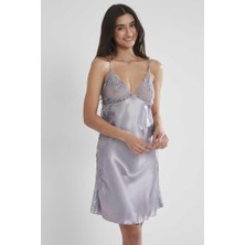 Pierre Cardin Saten Güpürlü Gecelik 624 Royal