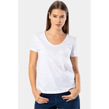 Wtshirt Kadın Tişört Parıs Paris/beyaz