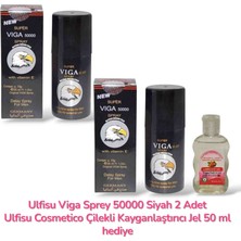 ULFİSU COSMETİCO Víga Geçiktırici Sprey 50000 - 2 Adet - Ulfisu Cosmetico Çilekli Kayganlaştırıcı Jel 50 ml Hediye