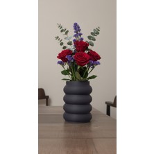 Bubble No2 Füme Dekoratif Hediyelik Vazo