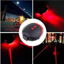 Store Mania Ieg™ Çok Fonksiyonlu Pilli Bisiklet LED Lazer Işığı Arka Stop Lambası ()