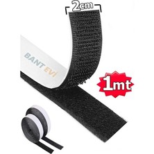 Bant Evi Yapışkanlı Cırt Bant Siyah 1metre Kendinden Yapışkanlı Cırt Cırtlı Bant